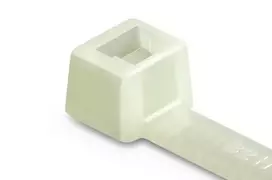 HellermannTyton T80R-HS-NA-C1 karščiui atsparus permatomas kabelių raištis, 210 x 4,7 mm, 100 vnt. paketas 111-05059