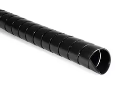 HellermannTyton SPF-35-PP-BK spiralinė apvyniojimo juosta, polipropilenas, juoda, 30-200 mm ryšuliui, 25 m 162-20350