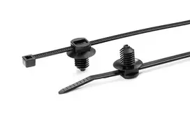 HellermannTyton T30LFT6LG juodas poliamidinis kabelių raištis 150mm x 3,6mm, 500 vnt. 150-31097