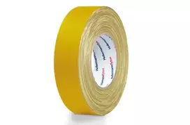 Hellermann Tyton HTAPE-TEX-19x50 geltona tekstilinė juosta 19 mm x 50 m 712-00502