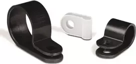 HellermannTyton H9P PA66HS BK 100 juodas kabelių rišamųjų laikiklis, 4.2 mm kiaurymė, M4 varžtas, termiškai stabilizuotas PA66, 100 vnt.
