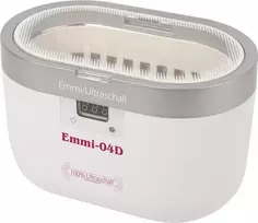 EMAG EMMI-04D ultragarsinis valymo aparatas 0,6 L, 40 W, 45 kHz, nerūdijančio plieno talpa, plastikinis korpusas