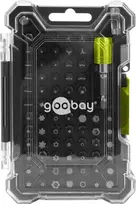 Goobay Tools 72 dalių antgalių rinkinys su magnetiniu greito keitimo antgalių laikikliu, S2 plieno antgaliai, 1/4 inch šešiakampė pavara, plokštieji, Phillips, Pozidriv, Torx, apsauginiai Torx, šešiakampiai, apsauginiai šešiakampiai, kvadratiniai, spanner, Tr