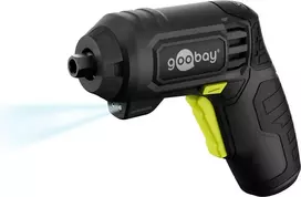 Goobay Mini akumuliatorinis atsuktuvų rinkinys 31 dalių, pistoletinė rankena, su 28 antgaliais ir Micro-USB įkrovimu (77818)