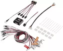 Reely LED šviesos blokas balta, oranžinė, raudona (RE-5631027) – 10 LED RC modelių apšvietimo sistema, 5mm LED, 4.8-6V