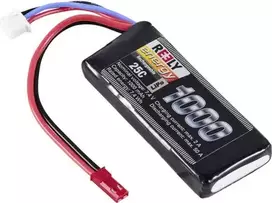 Reely LiPo baterijos paketas 7.4V 1000mAh 2S 25C Softcase su BEC jungtimi RE-7849758