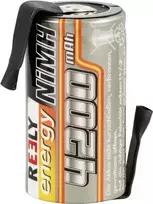 Reely NiMH Sub-C atskiras elementas 1,2 V 4200 mAh su litavimo kontaktais (RE-7853232)