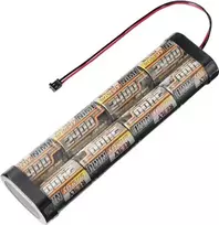Reely NiMH akumuliatorių paketas 9,6 V 2400 mAh Sub-C Stick Graupner jungtis RE-7853457