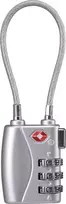 Sygonix SY-5044450 3 skaitmenų derinimo kabelio spyna 33 mm sidabrinė