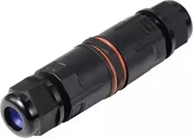 Sygonix SY-6748354 atsparus orui kabelių jungtis su įspaudžiamaisiais gnybtais, 3 polių, IP68, juoda