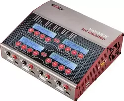Reely V-Charge 240 Quadro daugiafunkcis įkroviklis 240W 4x60W LiPo LiIon LiFePO LiHV NiCd NiMH švino-rūgštiniams akumuliatoriams RE-8264343