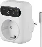 Sygonix SY-6824096 kištukinis termostatas su savaitine programa, 16 A, 3680 W, LCD, apsauga nuo užšalimo, vaikų užraktas, baltas