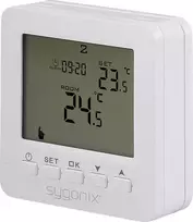 Sygonix SY-6805680 SY02B05RF belaidis kambario termostatas, paviršinio montavimo, savaitinė programa