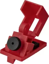 Sygonix SY-6872680 grandinės pertraukiklio blokavimo įtaisas, raudonas, užsegamas ant MCB svirties, plotis iki 28,9 mm