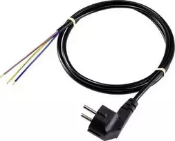 Sygonix SY-5043488 šaltojo prietaiso maitinimo laidas, juodas, 1,5 m, Schuko į IEC C13