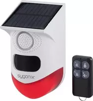 Sygonix Mini Signalizacijos Sistema Balta Raudona su LED PIR Judesio Detektoriumi ir Nuotolinio Valdymo Pulteliu (SY-6515320)