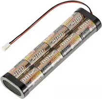 Reely NiMH siųstuvo akumuliatorių paketas 9.6V 2400mAh 8-Cell Sub-C Stick Futaba RE-7851444