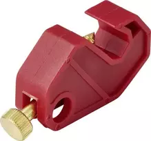 Sygonix SY-6872532 Grandinės pertraukiklio užraktas raudonas, skirta jungikliams iki 8 mm pločio