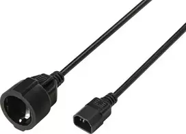 Sygonix SY-7154200 maitinimo prailginimo kabelis IEC C14 į C13 0,30 m juodas