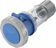 Sygonix SY-5873154 CEE-CARA lizdas 32A 3 polių 230V/AC IP67 be varžtų mėlynas