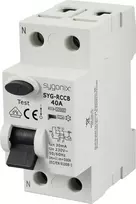 Sygonix SY-6438016 difinė relė (RCCB) 1P+N, A tipo, 40A, 30mA, 10kA, 230V AC