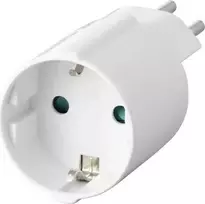 Sygonix SY-6949550 kelioninis adapteris Schuko į šveicarišką (Type J į Type F, 10 A, 250 V, juodas)