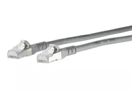 METZ CONNECT 1308450A33-E Cat.6A S/FTP tinklo kabelis, 10G, AWG26, pilkas, 0,25 m