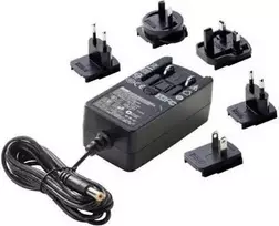Dehner Elektronik fiksuotos įtampos kištukinis maitinimo šaltinis 24V/DC 1A 24W su UK, USA ir Australijos adapteriais (27476)