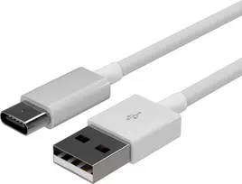 FLEXLINE FL31-13043 USB-A į USB-C įkrovimo ir duomenų perdavimo kabelis, 2.0, ABS, baltas, 2m
