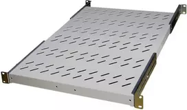 IT-BUDGET 19 inch fiksuota stelažo lentyna, 150 kg apkrova, 650 mm gylis, šviesiai pilka 90ITB19FBX650G