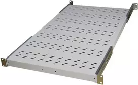 IT-BUDGET 19 inch fiksuota stelažo lentyna / prietaisų padėklas, 150 kg apkrova, 750 mm gylis, šviesiai pilka 90ITB19FBX750G