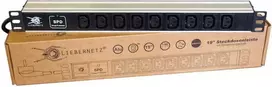 Liebernetz 19 inch 1U stovo maitinimo paskirstymo blokas PDU, 9x C13 lizdai, apsauga nuo viršįtampių, aliuminis, juodas/sidabrinis (90LNSDL199KKSP)