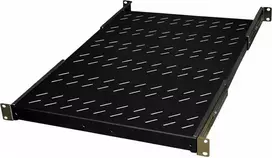 IT-BUDGET 19 inch fiksuota lentyna / įrangos padėklas - 150 kg apkrova - 650 mm gylis - reguliuojamo gylio tvirtinimas - juoda (90ITB19FBX650S)