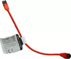 IT-BUDGET Premium Slim Cat.8.1 tinklo kabelis - pilnavaris varis, AWG 28, 2000 MHz, PoE+, 40Gbit/s, be halogenų, raudonas, 0,15 m 90ITBSLIM81PK015R