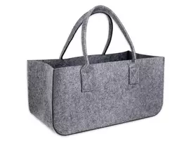 Schramm NEW-4543 tamsiai pilka veltinio malkų neštuvė ir laikymo krepšys 50x25x25 cm