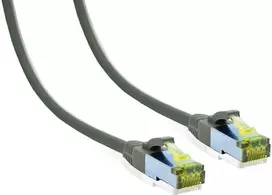 IT-BUDGET Full Copper Premium Patch Cable Cat.6A su Cat.7 kabeliu 600 MHz Halogen-Free PoE+ 10Gbit pilkas 1m 90ITB6A7PK1G