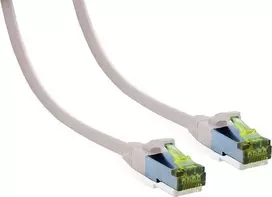 IT-BUDGET Full Copper Premium Patch Cable Cat.6A su Cat.7 Raw Cable 600 MHz Halogen-Free PoE+ 10Gbit/s baltas 2 m (90ITB6A7PK2W)