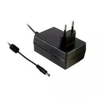 MEAN WELL GSM36E12-P1J medicininis maitinimo adapteris, 12V DC 3A 36W, EU kištukas, 2.1x5.5mm DC lizdas