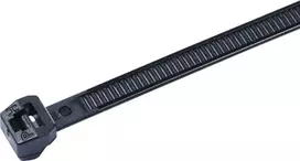 HellermannTyton OS serijos lauko dantukų kabelių raiščiai 150 x 4,6 mm juodi (100 vnt.) 118-05850