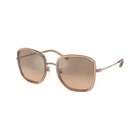 Tory Burch TY6101 33683D moteriški akiniai nuo saulės, tamsiai havajinio rašto rėmeliai, rudi gradientiniai lęšiai, 53mm