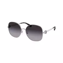 Tory Burch TY6112-32748G moteriški akiniai nuo saulės, tamsaus havano rėmelis, rudi gradientiniai lęšiai, 56/16/140 mm