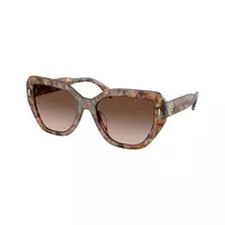 Tory Burch TY7194U197513 moteriški kvadratiniai acetatiniai akiniai nuo saulės, Dark Havana/Ruda gradientinė, 55-17-140 mm