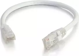 C2G 0,5 m Cat6 Snagless UTP Ethernet tinklo komutacinis kabelis, baltas 83485