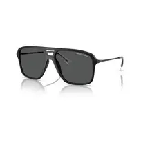 Armani Exchange AX4150SU vyriški akiniai nuo saulės, juodas rėmas, pilki lęšiai, 59/15/145 mm