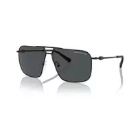 Armani Exchange vyriški kvadratiniai akiniai nuo saulės AX2050S609980 matiniai juodi / tamsiai pilki 60mm