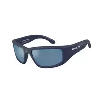 Arnette AN4358 275922 vyriški stačiakampiai akiniai nuo saulės, matiniai juodi rėmeliai, pilki lęšiai, 58 mm