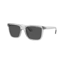 Armani Exchange vyriški stačiakampiai akiniai nuo saulės AX4112SU82398 juodi/pilki 55-19-145