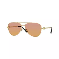 Versace VE2283-1002EL vyriški akiniai nuo saulės, juodas rėmelis, pilki lęšiai, 61mm