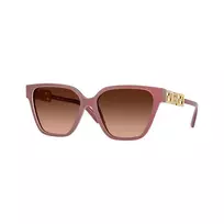 Versace moteriški akiniai nuo saulės VE4471B Cat Eye, Havana rėmelis, rudi gradientiniai stiklai, 56mm VE4471B54755M