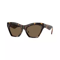 Burberry BE4420U300273 moteriški kvadratiniai akiniai nuo saulės, tamsaus havajinio rašto rėmelis, rudi gradientiniai lęšiai, 55 mm